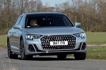 Audi A8 review (2022) cornering