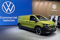 The VW Transporter took centre stage on the brand's IAA stand.