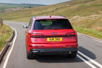 Audi Q7 (2025) review: rear driving, red paint