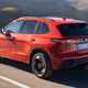 Volkswagen Tiguan eHybrid review - rear, orange, driving