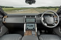 Blue 2019 Range Rover PHEV dashboard