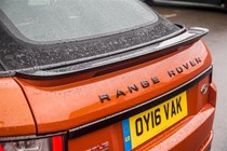 Range Rover Evoque convertible boot lid