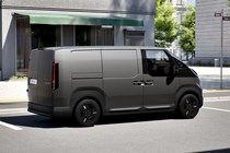 Kia PV5 electric van, silver, side