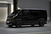 Kia PV5 electric van, black, front