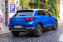 Volkswagen T-Roc, blue, rear 