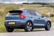 Volvo XC40 blue dynamic rear