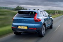Volvo XC40 blue dynamic rear