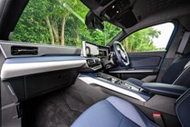Alpine A290 review, interior, black, front cabin | Parkers