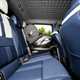 Alpine A290 review, interior, blue, rear seats with child seat | Parkers