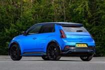 Alpine A290 review, blue, exterior, static, rear three quarters | Parkers