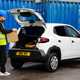 Dacia Spring Cargo electric van - rear being loaded