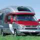 Image of Volkswagen T4 All-in One motorhome design concept, in silver and red