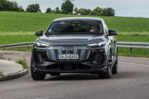 Audi Q6 E-Tron Sportback front cornering