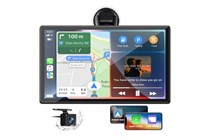 LAMTTO 9 Inch Wireless Car Stereo with Apple Carplay & Android Auto