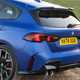 BMW M135 (2024) review: tail lights and rear valance, matte blue paint