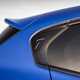 BMW M135 (2024) review: spoiler and C-pillar, matte blue paint