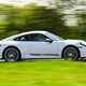 Porsche 911 992.2 Carrera T in white, dynamic side shot