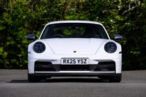 Porsche 911 992.2 Carrera T in white, static front on
