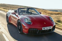 Porsche 911 GTS Cabriolet (2025): front driving