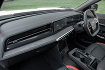 KGM Actyon (2025): dashboard and infotainment system, black upholstery