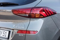 Hyundai Tucson SUV rear badge detail