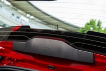 Fiat Panda (2025) review: 'Ciao' detailing on inside of tailgate