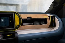 Fiat Panda (2025) review: bambox glovebox, with sunglasses inside