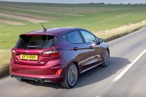 2022 Ford Fiesta EcoBoost Brilliant Berry, driving