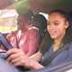 Image of a female driving student demonstrating the correct driving position