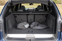 BMW X3 review (2023): boot space, seats up, showing inconvenient charging cable bags for PHEV model