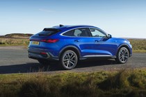 Audi Q5 Sportback review - rear, blue