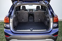 BMW X1 SUV (2015-) in blue boot/load space