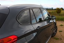 BMW 2016 X1 SUV Exterior detail - r/h doors and glass