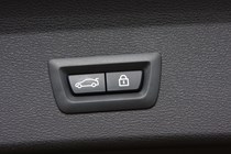BMW 2016 X1 SUV Interior detail - boot open switch