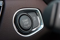 BMW 2016 X1 SUV Interior detail - engine start/stop. 'Stop/Start' enable/disable
