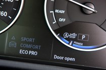 BMW 2016 X1 SUV Interior detail - driving mode display