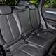 2019 BMW X1 rear seats in black leather trim