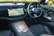 Image of a Mercedes E-Class dashboard, showing the touchscreen display