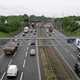 Image of traffic on the M42 motorway, taken from a bridge