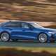 Audi A6 Avant review - side, blue, driving