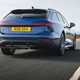 Audi A6 Avant review - rear, blue, driving, low