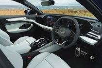 Audi A6 Avant review - steering wheel and screens