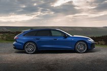Audi A6 Avant review - side, blue