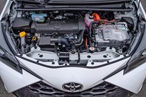 2019 Toyota Yaris Hybrid engine bay