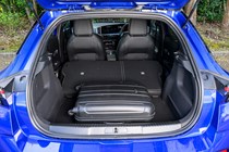 Vauxhall Mokka Electric review, boot space, seats down, suitcase | Parkers