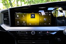 Vauxhall Mokka Electric review, infotainment screen | Parkers