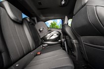 Vauxhall Mokka Electric review, interior, rear seats, child seat | Parkers