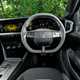 Vauxhall Mokka Electric review, interior, black, dashboard, steering wheel | Parkers