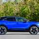Vauxhall Mokka Electric review, static, blue, side profile | Parkers