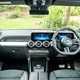 Mercedes GLB (2023) review: dashboard and infotainment system, black leather upholstery